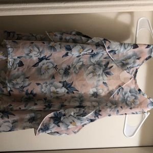 Beautiful Floral Cold Shoulder Long Sleeve blouse